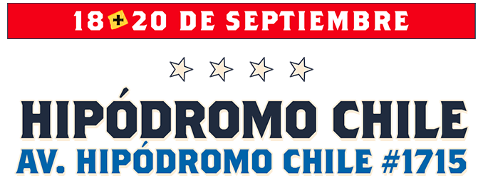 18 y 20 de septiembre de 2026, Hipódromo Chile, Av. Hipódromo Chile 1715, Independencia